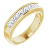 14K White 3/8 CTW Natural Diamond Ring