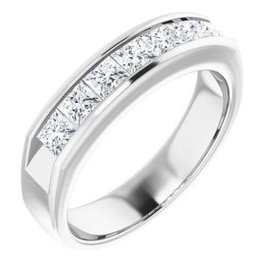 14K White Gold Natural Diamond Ring – Classic Elegance 3/8 CTW