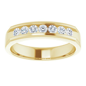 14K White Gold Natural Diamond Ring – Classic Elegance 3/8 CTW