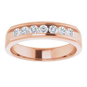 14K White Gold Natural Diamond Ring – Classic Elegance 3/8 CTW