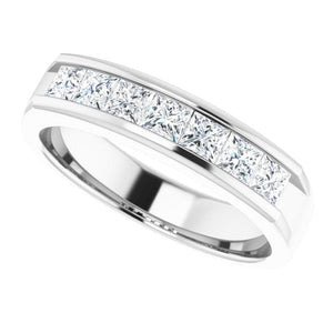 14K White Gold Natural Diamond Ring – Classic Elegance 3/8 CTW