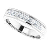 14K White 3/8 CTW Natural Diamond Ring