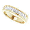 14K White 3/8 CTW Natural Diamond Ring