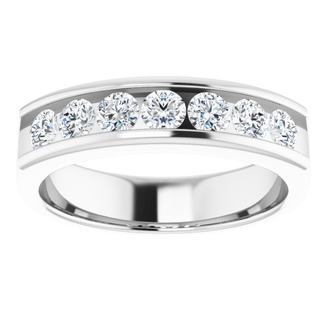 14K White Gold Natural Diamond Ring – Timeless Elegance