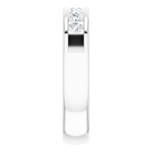 14K White Gold Natural Diamond Ring – Classic Elegance 3/8 CTW