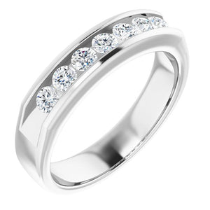 14K White Gold Natural Diamond Ring – Classic Elegance 3/8 CTW