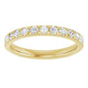 14K White 5/8 CTW Natural Diamond French-Set Anniversary Band