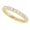 14K White 5/8 CTW Natural Diamond French-Set Anniversary Band