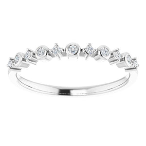 14K Yellow Gold Natural Diamond Ring with 1/10 CTW Round Diamond