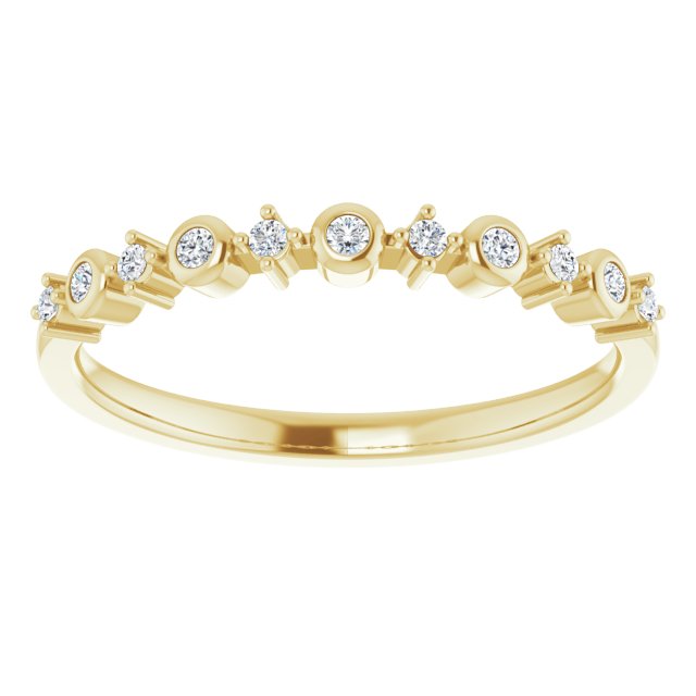 14K Yellow 1/10 CTW Natural Diamond Ring