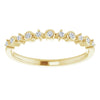 14K Yellow Gold Natural Diamond Ring - 1/10 CTW Elegant Design