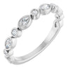 14K White 1/5  CTW Natural Diamond Anniversary Band