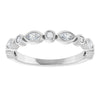 14K White 1/5  CTW Natural Diamond Anniversary Band