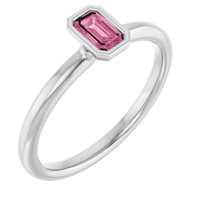 Natural Ruby Stackable Ring