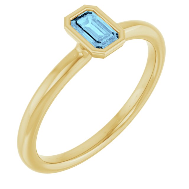 14K Gold Stackable Ring - Options Available