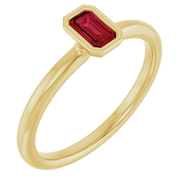 Lab-Grown Alexandrite Stackable Ring