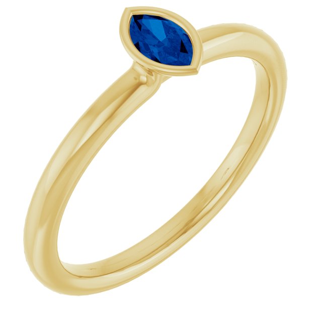 14K Gold Stackable Ring - Options Available
