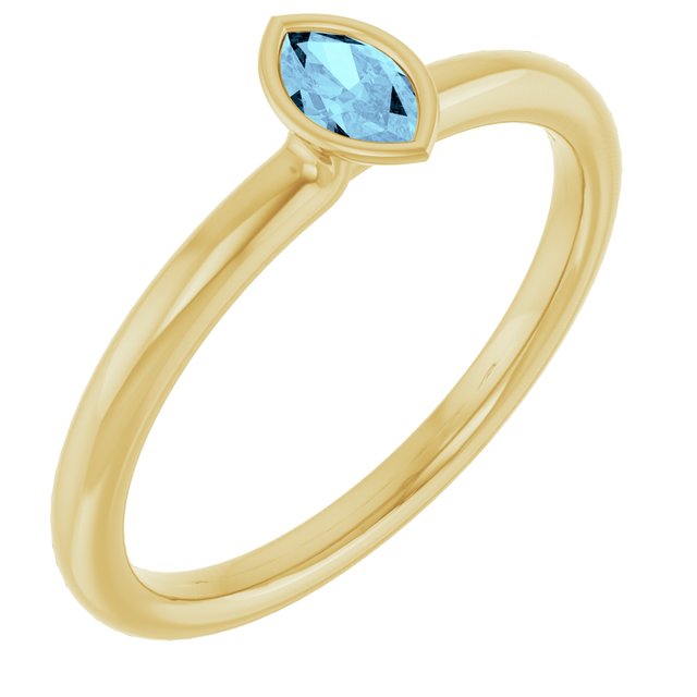 14K Gold Stackable Ring - Options Available