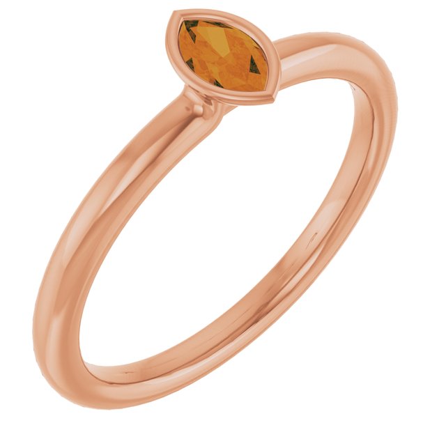 14K Gold Stackable Ring - Options Available