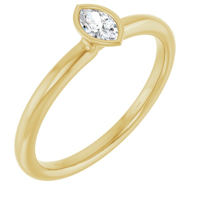 14K Gold Stackable Ring - Options Available