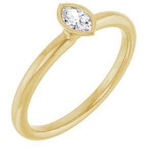 14K Gold Stackable Ring - Options Available