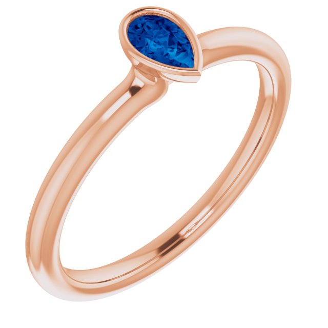 Lab-Grown Alexandrite, Ruby, Sapphire & Emerald Stackable Rings in 14K Gold, Silver & Platinum