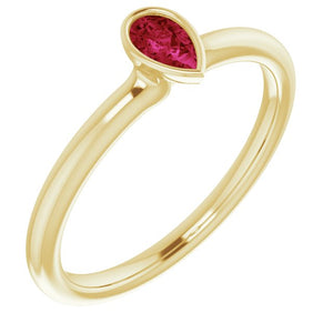 Lab-Grown Alexandrite, Ruby, Sapphire & Emerald Stackable Rings in 14K Gold, Silver & Platinum