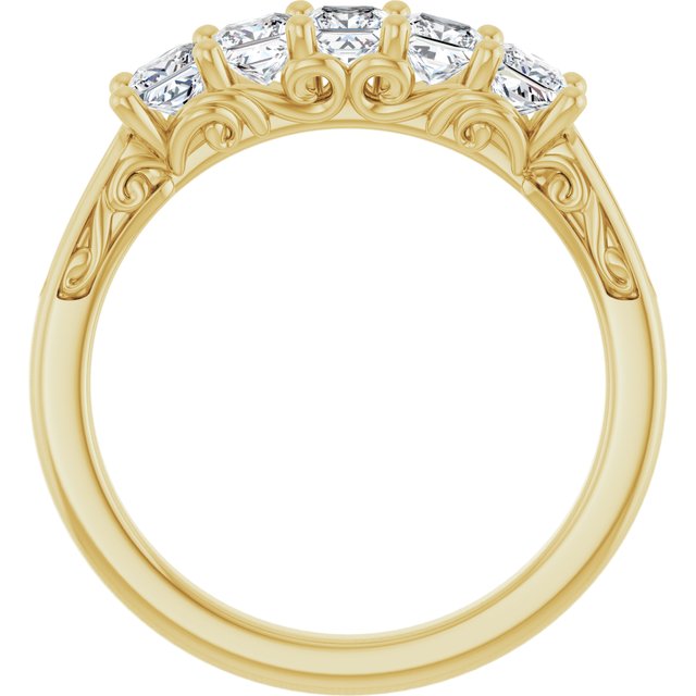 14K White 1/3 CTW Natural Diamond Anniversary Band