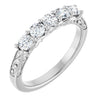 14K White 1/3 CTW Natural Diamond Anniversary Band