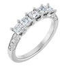 14K White Gold 1/3 CTW Natural Diamond Anniversary Ring