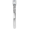 14K White Gold 1/3 CTW Natural Diamond Anniversary Ring