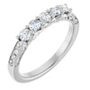 14K White Gold 1/3 CTW Natural Diamond Anniversary Ring