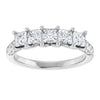 14K White Gold 1/3 CTW Natural Diamond Anniversary Ring