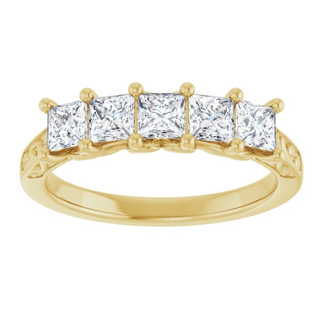 14K White 1/3 CTW Natural Diamond Anniversary Band