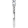 14K White Gold 1/3 CTW Natural Diamond Anniversary Ring