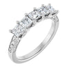 14K White 1/3 CTW Natural Diamond Anniversary Band