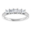 14K White Gold 1/3 CTW Natural Diamond Anniversary Ring