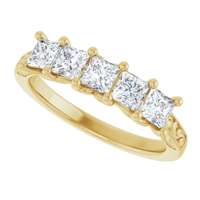 14K White 1/3 CTW Natural Diamond Anniversary Band