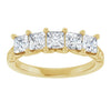 14K White Gold 1/3 CTW Natural Diamond Anniversary Ring