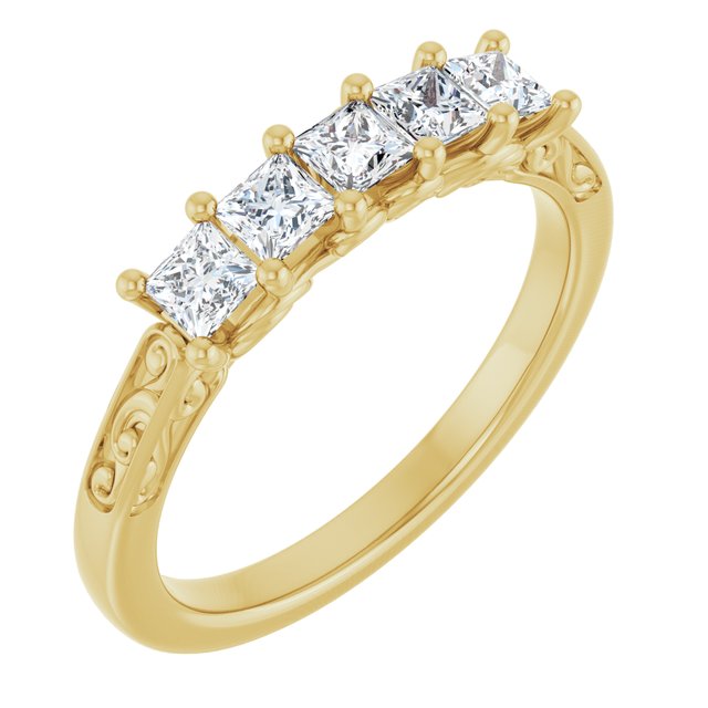 14K White 1/3 CTW Natural Diamond Anniversary Band