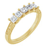 14K White Gold 1/3 CTW Natural Diamond Anniversary Ring