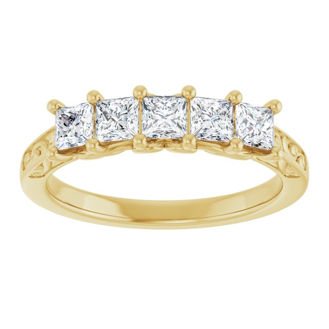 14K White 1/3 CTW Natural Diamond Anniversary Band