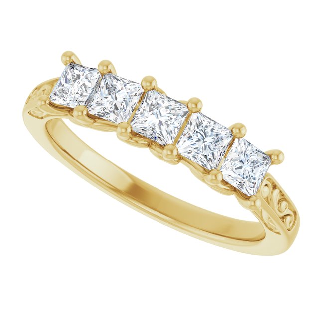 14K White 1/3 CTW Natural Diamond Anniversary Band