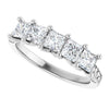 14K White Gold 1/3 CTW Natural Diamond Anniversary Ring