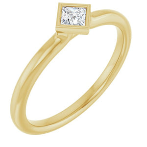 14K Gold Stackable Ring - Options Available
