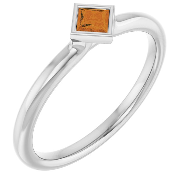 14K Gold Natural Ruby Stackable Ring
