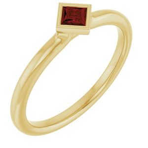 14K Gold Stackable Ring - Options Available