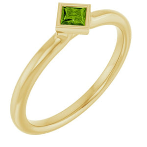 14K Gold Stackable Ring - Options Available