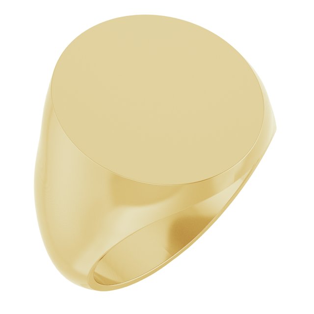 14K Gold Signet Ring