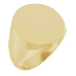 14K Gold Signet Ring